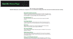Desktop Screenshot of mathmol.net